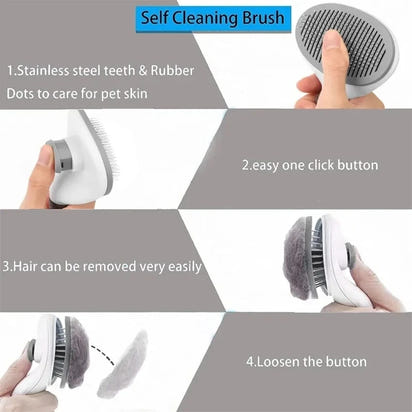 FURVEX Self-Cleaning Pet Grooming Comb™
